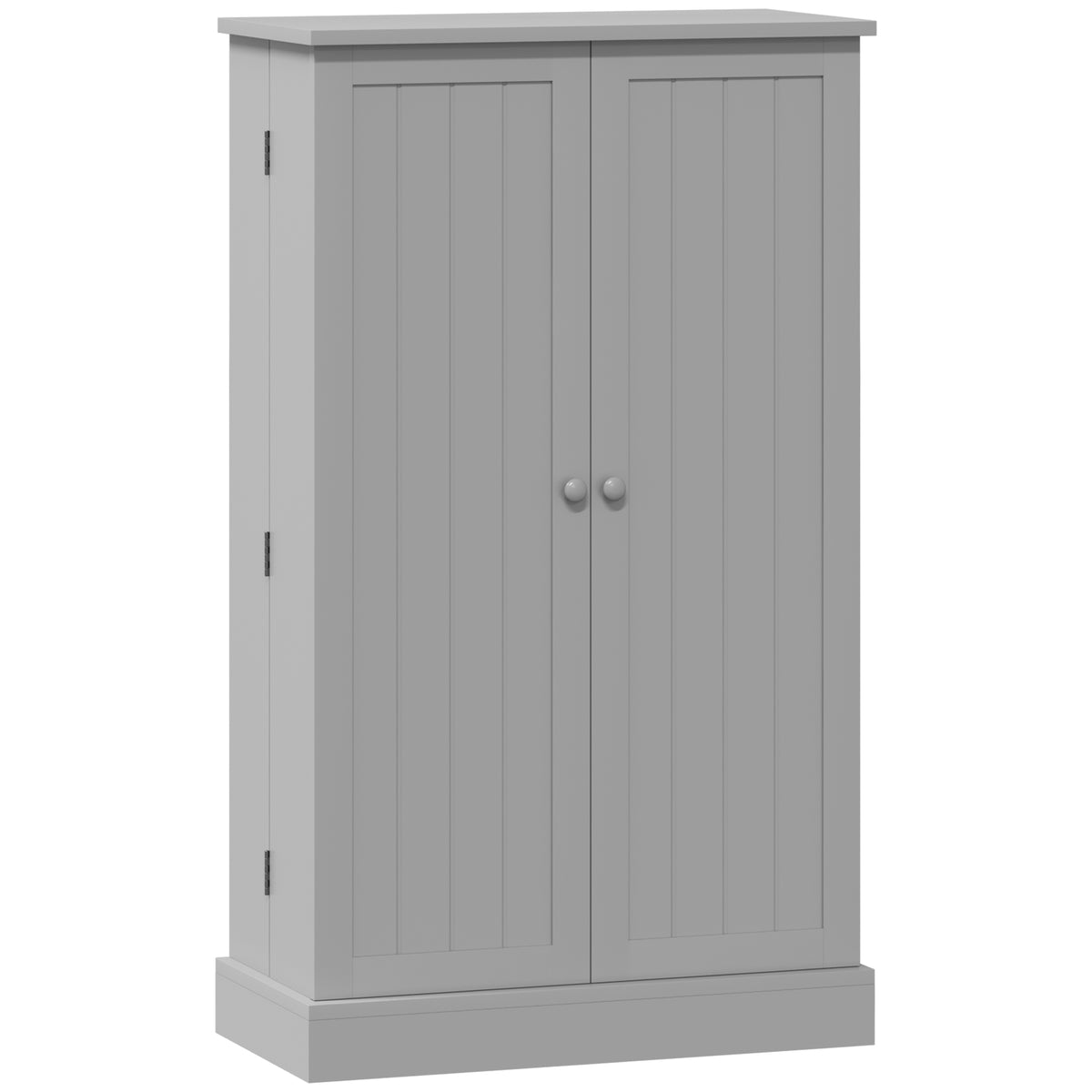 HOMCOM Kitchen Cupboard, Freestanding Multi-Storage Kitchen Pantry Cabinet with Adjustable Shelves, Grey Default Title