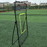 Professional Galvanized Steel Pipe Rebound Football / Baseball Goal - Black - LiamsBargains.co.uk