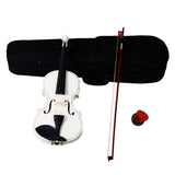4/4 Acoustic Violin Case Bow Rosin White - LiamsBargains.co.uk