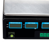 40kg/5g Digital Price Computing Scale for Vegetable UK Plug Silver & Black