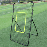 Professional Galvanized Steel Pipe Rebound Football / Baseball Goal - Black - LiamsBargains.co.uk