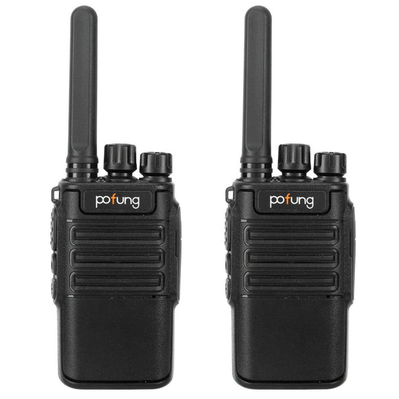 2 x pofung USB F8 2W 1500mAh 16-Channel Black Detachable Panel Fixed Antenna USB Integrated Charger Adult Analog Walkie-Talkie