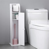 Narrow Cabinet for PVC Toilet Paper Towel with Paper Roll (19 x 19 x 77)