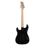 Glarry GST Stylish Electric Guitar with Black Pickguard Black in Colour- Full Kit