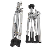 Chrome Plated Dumb Snare Drum Stand Tripod Silver