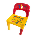 Children Letter Table Chair Set Yellow & Red