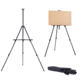 New Artist Aluminium Alloy Folding Easel Light Weight And Carry Bag Black