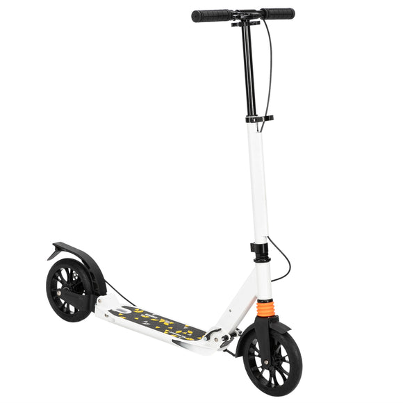 Scooter For Adult and Teens,3 Height Adjustable Easy Folding Double Shock Absorber White - LiamsBargains.co.uk