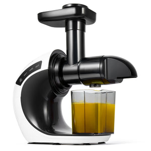 Masticating Juicer Extractor Slow Juicer Cold Press - White