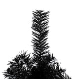 6ft 1600 Branches PVC Christmas Tree Black