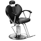 Reclining Barber Chair Hair Styling Salon Beauty