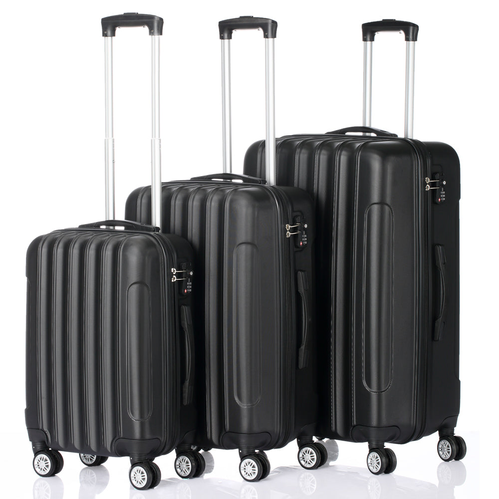 3-in-1 Multifunctional Large Capacity Traveling Storage Suitcases Black