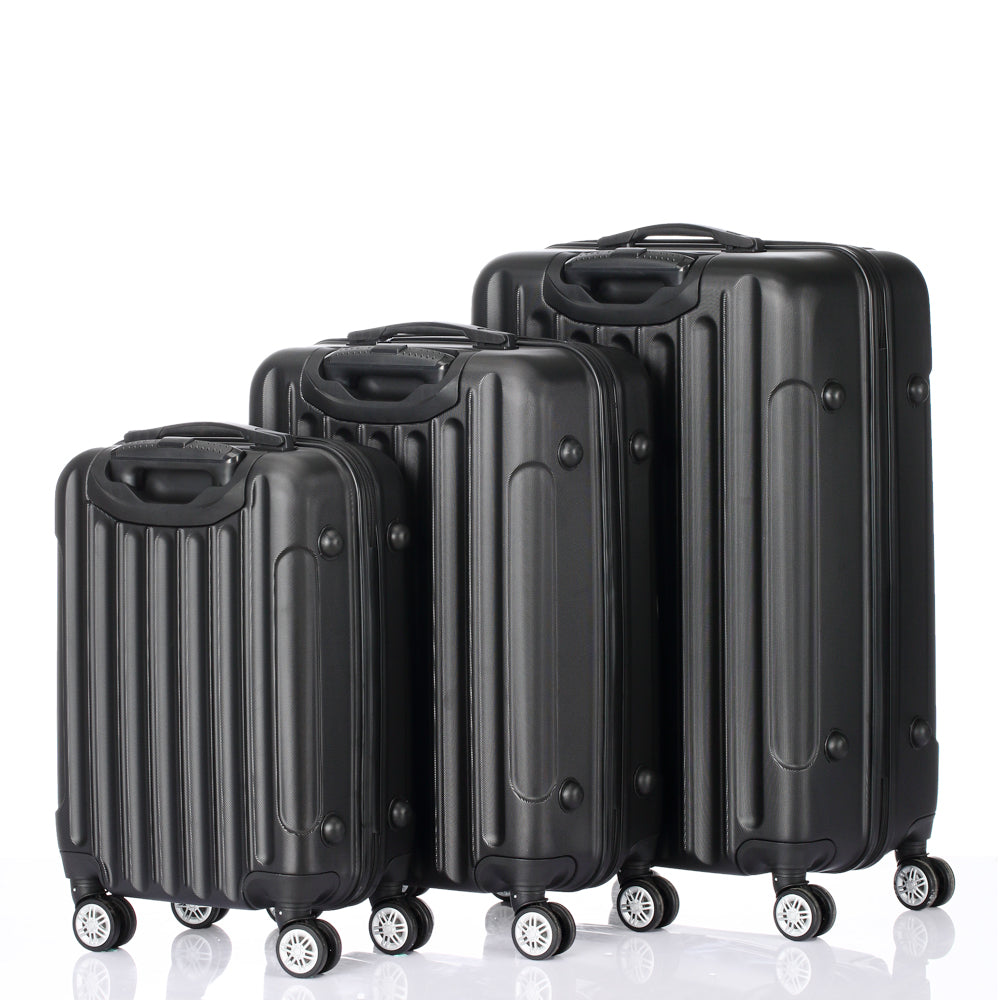 3-in-1 Multifunctional Large Capacity Traveling Storage Suitcases Black