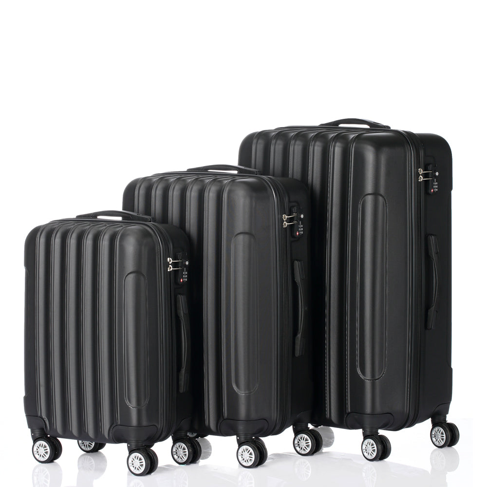 3-in-1 Multifunctional Large Capacity Traveling Storage Suitcases Black