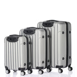 3-in-1 Multifunctional Large Capacity Traveling Storage Suitcases Silver Gray