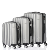 3-in-1 Multifunctional Large Capacity Traveling Storage Suitcases Silver Gray