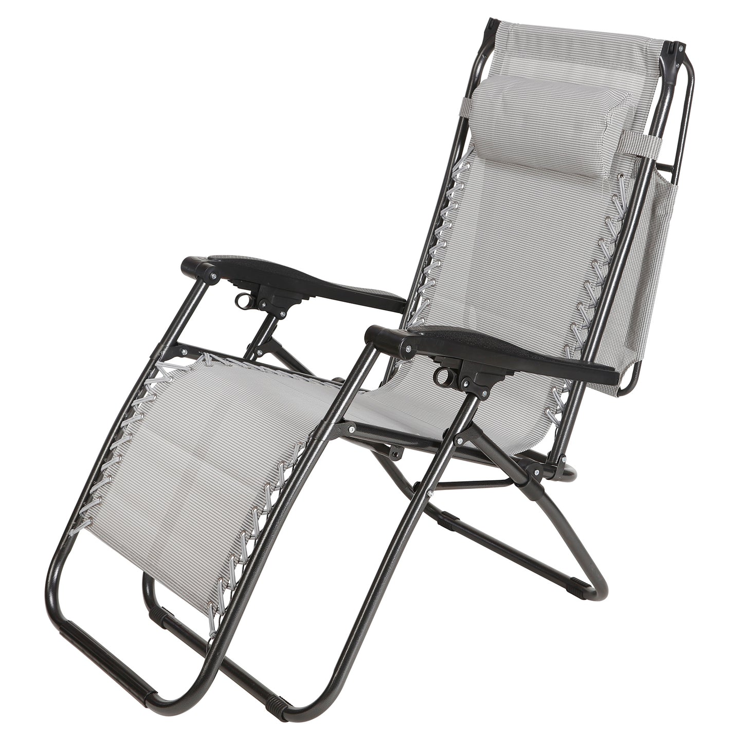 Beach Chairs x 2 with Cup Holders and Sun Shade