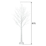 4FT Snowflake Christmas Tree with 48 LED Lamp