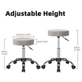 Fleece Nylon wheel 150kg Grey Technician's stool Nine compartments with leather buckle Five star feet