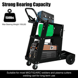 Professional Welding Cart Plasma Cutting Machine without Drawer - Black