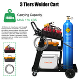 Professional Welding Cart Plasma Cutting Machine without Drawer - Black