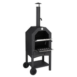 Outdoor Wood Fired Pizza Oven with Pizza Stone, Pizza Peel, Grill Rack,  for Backyard and Camping