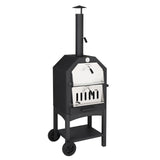 Outdoor Wood Fired Pizza Oven with Pizza Stone, Pizza Peel, Grill Rack,  for Backyard and Camping