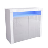 108cm Sideboard Cabinet Cupboard High Gloss 2 Doors