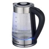 ZOKOP HD-250 220V 2000W 2L Blue Glass Electric Kettle