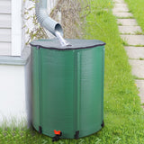 50 Gallon Folding Rain Barrel Water Collector Green