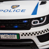 Ride On Dual Drive 12V 7A.h Police Car with 2.4G Remote Control White