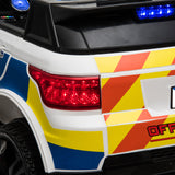 Ride On Dual Drive 12V 7A.h Police Car with 2.4G Remote Control White