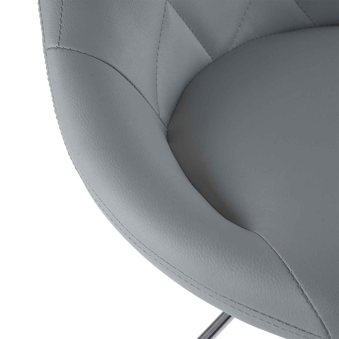 2pcs Adjustable High Type with Disk No Armrest Rhombus Backrest Design Bar Stools Gray