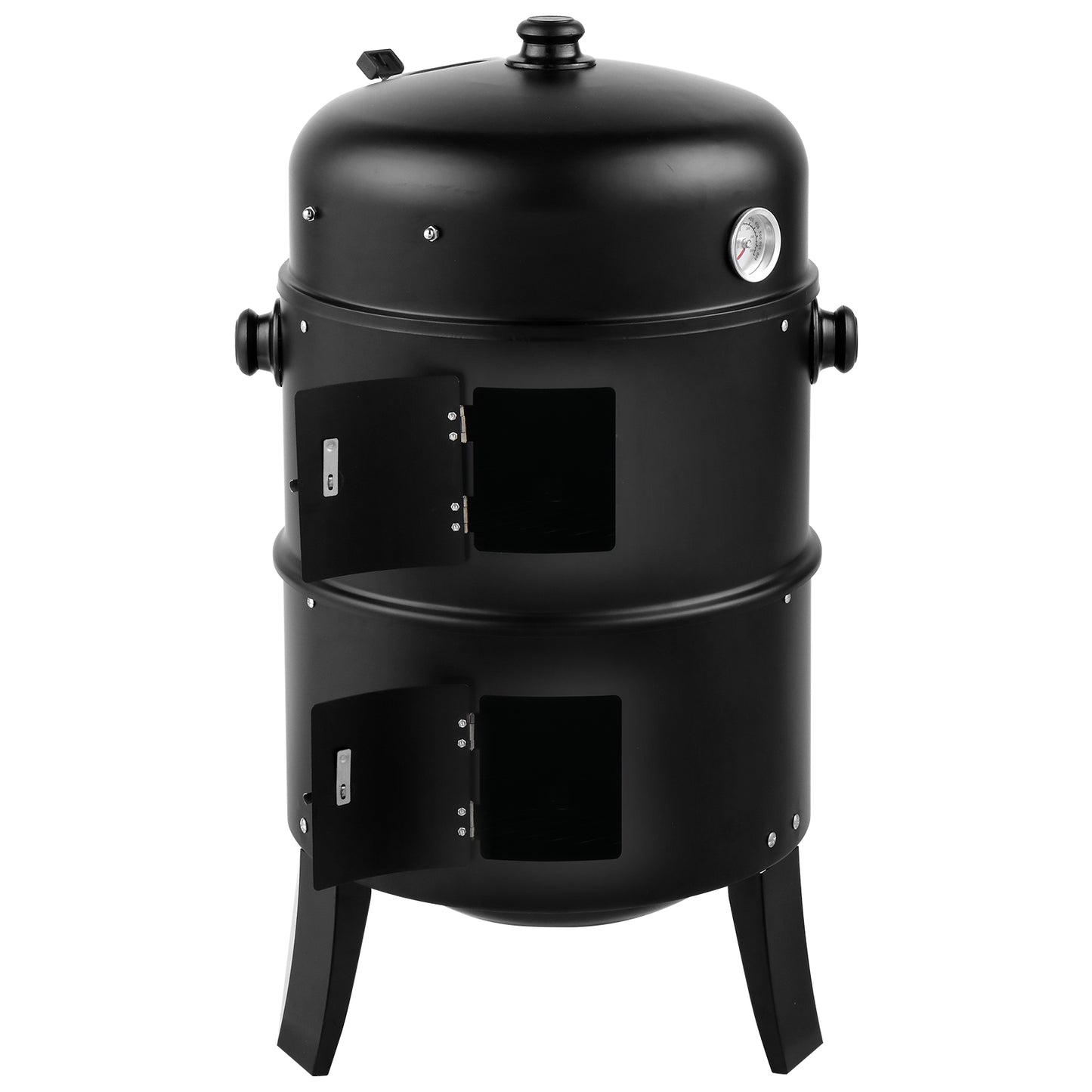 80*41*48cm Iron Spray Smoker Carbon Grill - Black