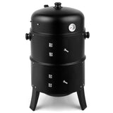 80*41*48cm Iron Spray Smoker Carbon Grill - Black