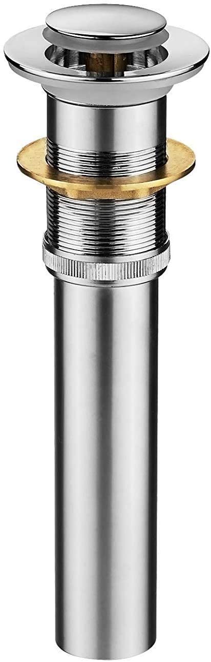 Overflow Drain Stopper Clack Sprung Plug Bathroom Sink Basin Pop Up Drain Slotted