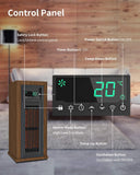 Space Heater Electric Radiator Energy-saving Portable Interior Heating with Child Lock for Indoor & Large LED Display & Temperature Control System & Timer & Overheating and dumping protection