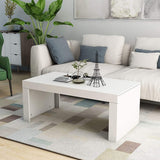 High Gloss Rectangle Coffee Table for Living Room Modern Side End Table Centre Table Multifunctional Design 120x60x50cm