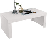 High Gloss Rectangle Coffee Table for Living Room Modern Side End Table