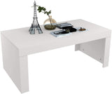 High Gloss Rectangle Coffee Table for Living Room Modern Side End Table Centre Table Multifunctional Design 120x60x50cm