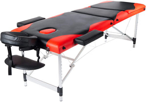 Professional Massage Table Black and Red