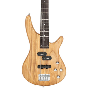 Glarry GIB Electric Bass Guitar Full Size 4 String Burlywood