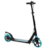 Scooter For Adult and Teens,3 Height Adjustable Easy Folding Double Shock Absorber Light Blue - LiamsBargains.co.uk
