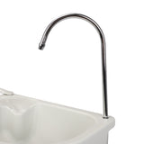 Portable Removable Outdoor Wash Basin Sink Camping Garage Shed - White