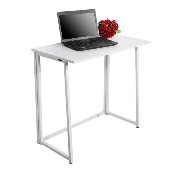 Simple Collapsible Computer Desk White