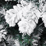 7ft Pvc Flocking Christmas Tree 1300 Branches Automatic Tree