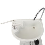 Portable Removable Outdoor Wash Basin Sink Camping Garage Shed - White