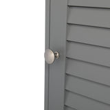 FCH Single Draw 2 Hundred Page Doors MDF Spray Paint Bathroom Cabinet - Grey