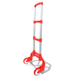 Portable Folding Collapsible Aluminium Cart Dolly Push Truck Trolley - Red
