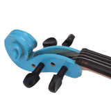 4/4 Acoustic Violin Case Bow Rosin Sky Blue